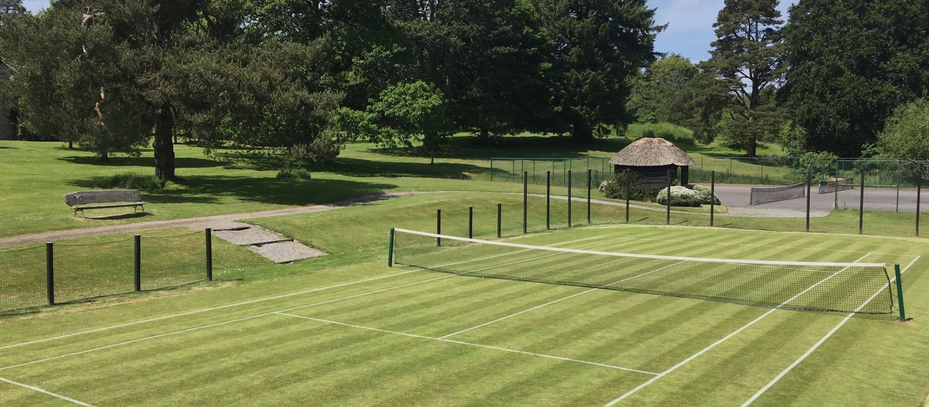 Tennis courts at Bovey Castle